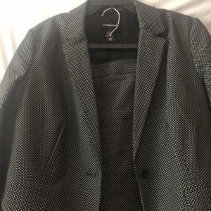 Liz Claiborne skirt suit Jacket L/Skirt 12